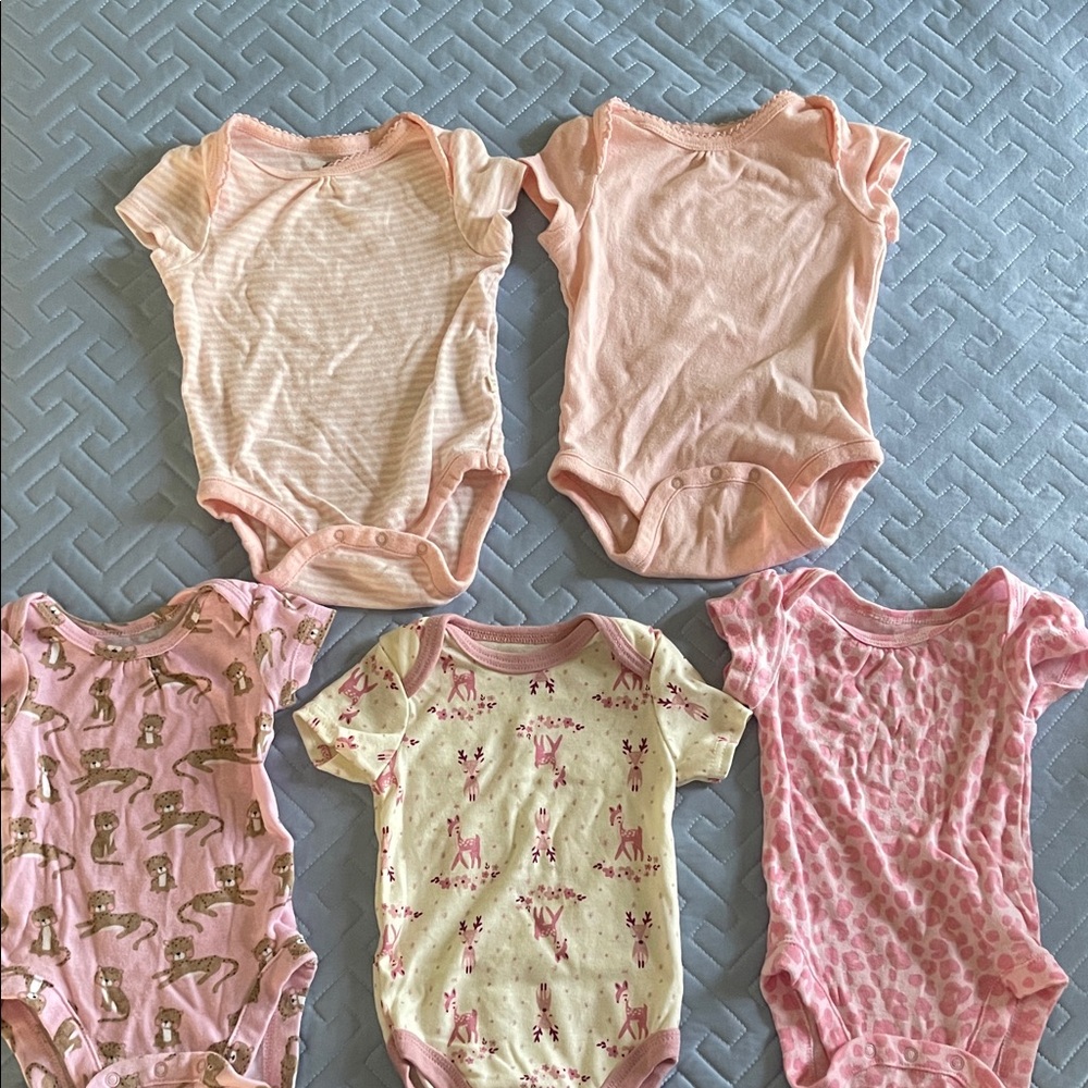 Pink and Cream Kids One Piece Set